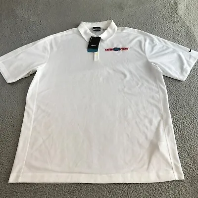 Nike Golf Gator Vision Shirt Men's XL White Short Sleeve Polo Logo NCAA NWT UF • $18.88