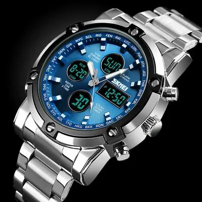 Multifunctional Men's Sport Watches Waterproof Military LED Analog&Digital Watch • $27.99