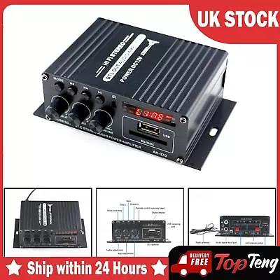 200W + 200W Hi-Fi Auto Stereo 12V Car Audio Amplifier Bluetooth MP3 Radio SC • £16.79