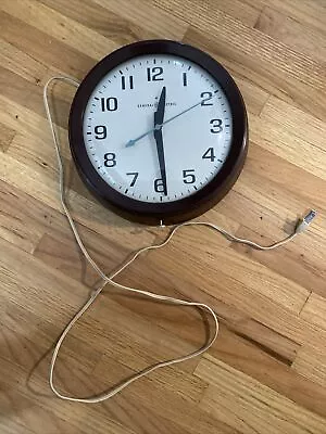 Vintage General Electric Glass GE School Wall Clock Model 2008A Works Perfect • $36.60