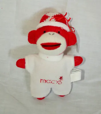 Macy's Store Promo Display Holiday Lane Sock Monkey In Winter Hat New NOS • $11.99