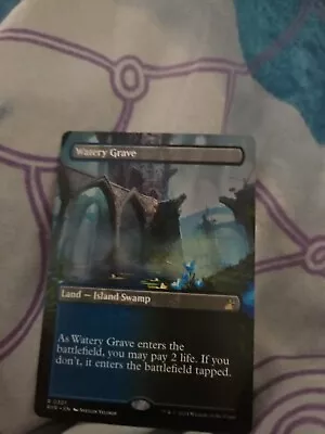 MTG Watery Grave Ravnica Remastered Mint Rare Borderless  • $25