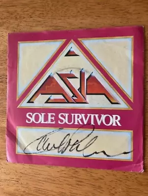 Asia - Sole Survivor (autographed / Signed 7 Inch Vinyl Single) 1982 - ELP • $35.36