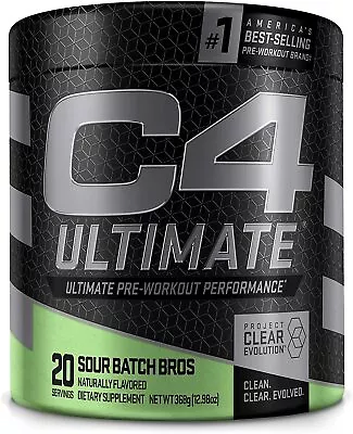 Cellucor C4 Ultimate Pre-Workout Performance | Sour Batch Bros | 20 Servings  • $29.99