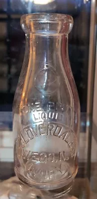 Pint Cloverdale Dairy Milk Bottle Owego New York NY Tioga County • $17.99