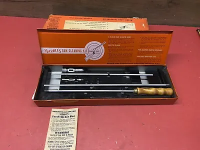 Vintage Marbles Gun Cleaning Kit Steel Case With Cardboard Slip Cover Good Color • $37.99