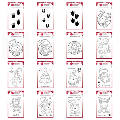 £7.50 • Buy Woodware Festive Fuzzies Clear Stamps - Jane Gill - Creative Expressions - NEW