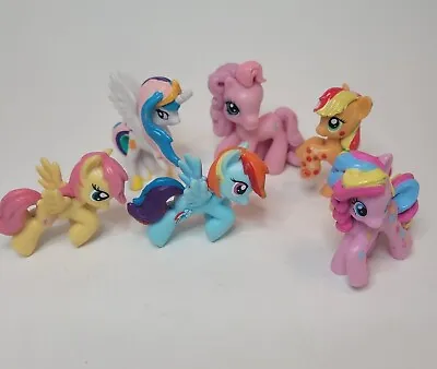 My Little Pony Mini Figure/Toys 6 Assorted  Play Cake Toppers Crafting Plastic • $7.95