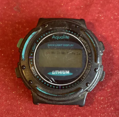 Vintage Aqualute Lithium Digital Watch • $8