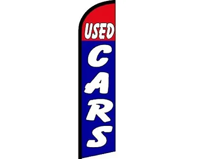 Used Cars Red Blue Windless Banner Advertising Marketing Flag • £19.35