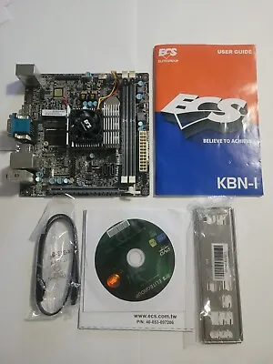 ECS KBN-I/5200 AMD A6-5200 2.0GHz Quad Core Mini ITX Motherboard CPU / VGA Combo • $59.97