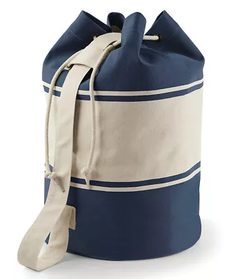 Canvas Duffle Bag Mens Womens Drawstring Sailor Style Kit Bag Gym Rucksack  • £14.99