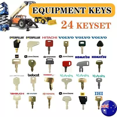 24 Heavy Equipment Construction Machines Master Ignition Key Cat Volvo JCB Case • $25.88