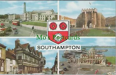 Hampshire Postcard - Southampton Civic Centre Bargate Royal Pier DC1509 • £2.10