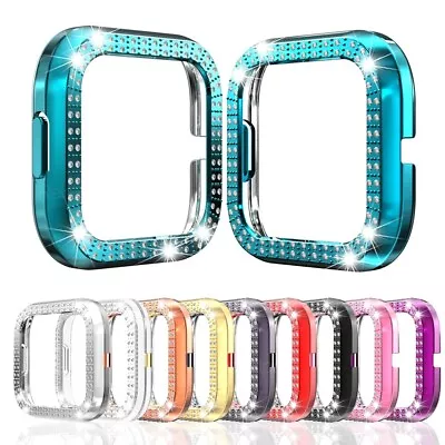 For Fitbit Versa 2 Bling Diamond Watch Cover Frame Case + Screen Protector • $13.99