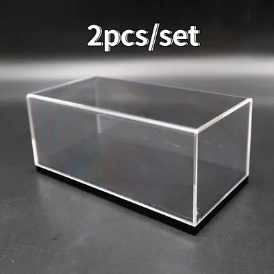 2pcs 1:43 Acrylic Case Display Box Show Transparent Dust Proof W/ Base For Model • $19.84