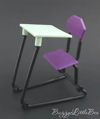 Monster High Doll Fold Out School Replacement Classroom Purple Student Desk • $9.74