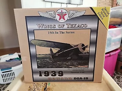 NIB 1/38 Ertl Wings Of Texaco 1939 Howard DGA-15 Special Brushed Metal Edition • $22.94