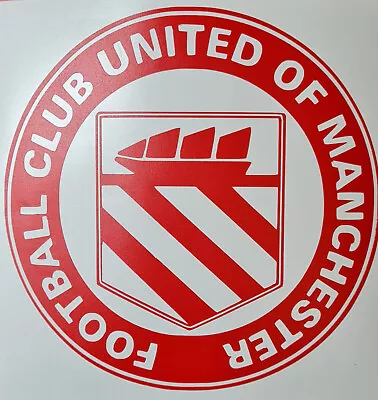 FC United Of Manchester Club Crest Decal Vinyl Sticker Various Colours Wall Art • £5