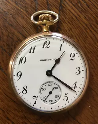 Antique Hamilton Pocket Watch SN 1500074 Grade 974 Model 2 17j Free Shipping • $125