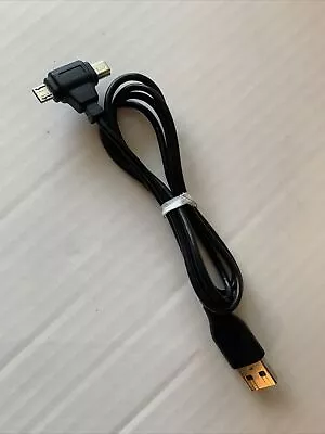 Black Dual-Tip Micro And Mini USB Cable Charging Sync Data Cable 3ft. • $7.65