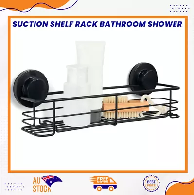 Suction Shelf Rack Bathroom Shower Caddy Organizer Storage Spice Holder Black    • $8.28