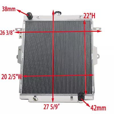 4 Row Aluminum Custom Cooling Radiator For Core Size 22  X 20 2/5  • $184.95