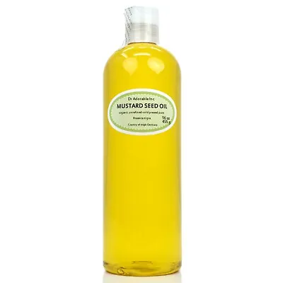 16 Oz Mustard Seed Oil 100% Pure Cold Pressed Organic • $10.99