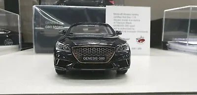 1:18 Minikraft Hyundai Genesis G80 Sports Black 250pcs Limited Dealer Diecast  • $249