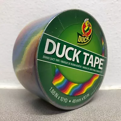 Duck 281496 1.88 In. W X 10 Yd L Multicolored Rainbow Duct Tape • $8.79