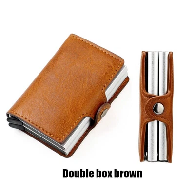 $10.59 • Buy Credit Card Holder Carbon Fiber Vintage Leather Wallets Wallet Man Money Clip