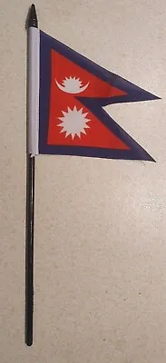 £2.99 • Buy Nepal Hand Flag 6x4  15x10cm Asia Holiday Kathmandu Everest Gurkhas Nepalese Bn