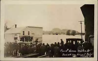 Milton Vermont VT Flood Scene At Store 1927 Real Photo Postcard • $17.99