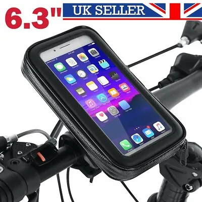 Waterproof Bicycle Bike Mount Phone Holder Case Bag Pouch Cover For Mobile Phone • £9.91