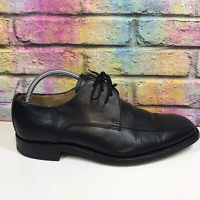 Charles Tyrwhitt Designer Black Leather Derby Shoes UK Size 6 RRP £129 • £29.99