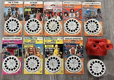 Vintage 1980s Red 3D View-Master With 63 Reels • $220