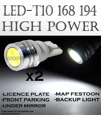 4 Pc T10 168 194 LED Wedge White High Power Direct Plugin Brake Light Bulbs V525 • $16