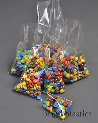 Cellophane Sweet Bags Crystal Clear Cello Candy  Display Lollipop Bag Food Safe • £104.60