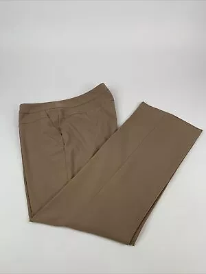 ELLE Women Tan Dress Pants Ladies 12 • $16.99