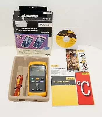 Fluke 52-ii 52-2 60hz Dual Input  Digital Thermocouple Thermometer • $399.99