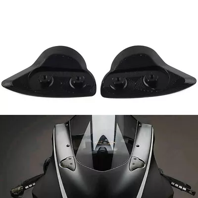 Rearview Mirror Block Off Base Plates Cover For Yamaha YZF-R6  2017-2020 Black • $17.08