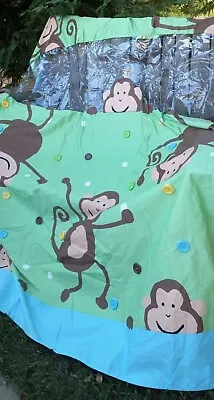 Circo Target Monkey Kids Fabric Shower Curtain 68  X 70  • $15