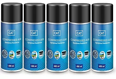 £16.99 • Buy 5 X 400ml Compressed Air Duster Gas Spray Cleaner HQ MAX POWER Can