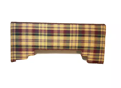 Pair Of Custom Made Box Valances Pelmets Window Treatments 2 Plaid Tartan Luxury • $297.50