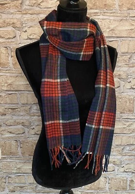 £32 • Buy J Crew 100% Pure Cashmere Red Green Plaid Tartan Scarf Fringe. Unisex. NEW