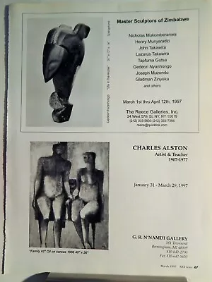 Charles Alston  Art Piece Vtg Orig  1997 Advertisement • $17.24