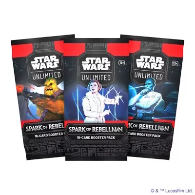 Star Wars: Unlimited Spark Of Rebellion Booster Pack • £4.99