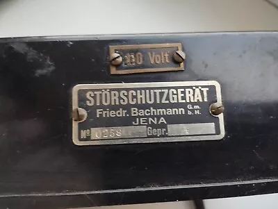 Set Vintage German  High-Frequency Violet Ray Device Stõrschutzgerat • $29