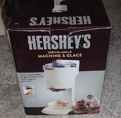Hershey's Soft Serve Ice Cream Machine With Electric Motor Make 1-Qt (OPEN BOX) • $45