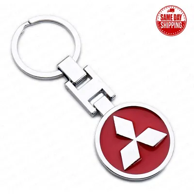 For Mitsubishi 3D Logo Sport Alloy Car Home Key Keychain Ring Decoration Gift • $9.99